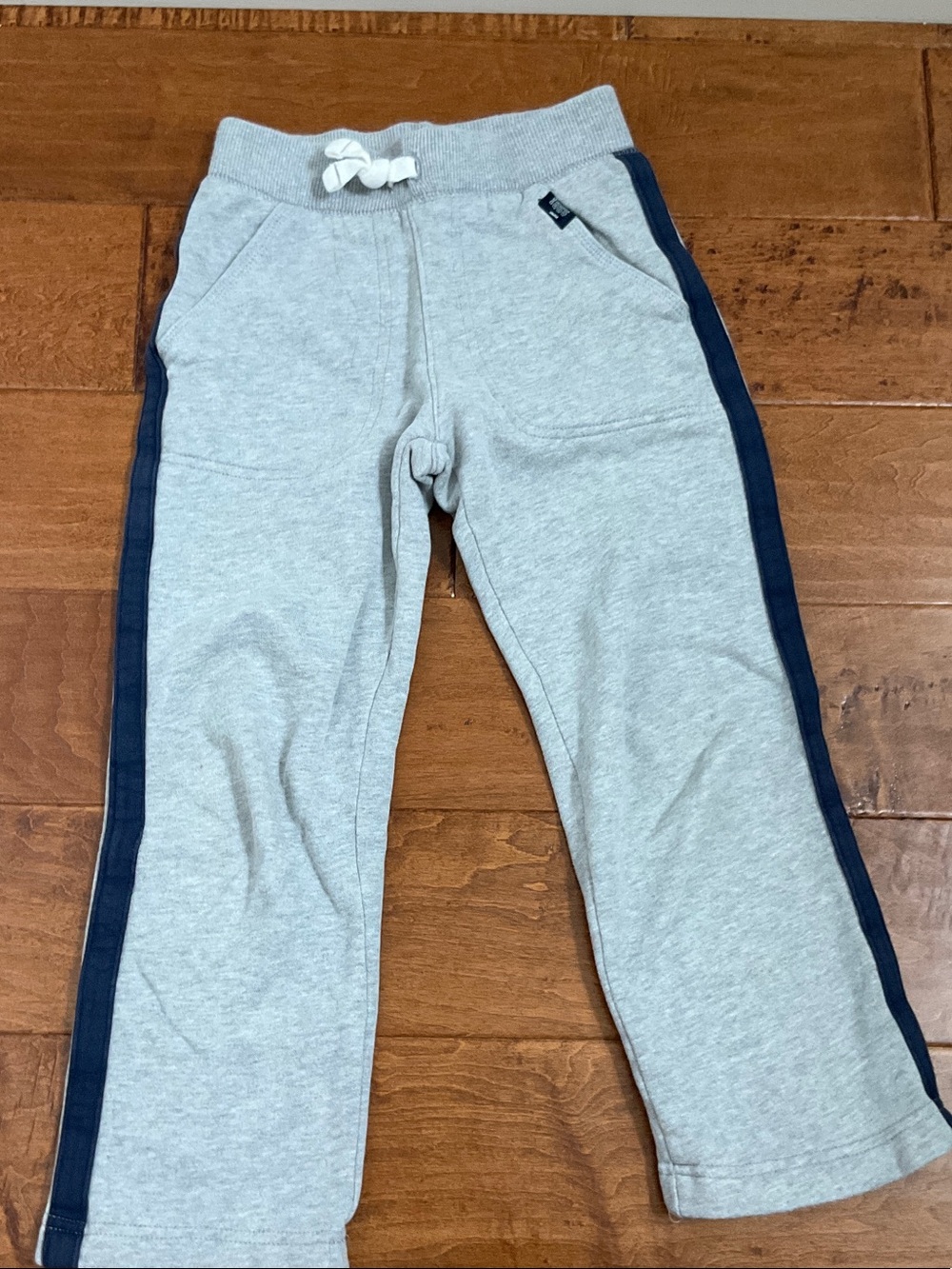 Carter's Gray Sweatpants with Navy Side Stripe